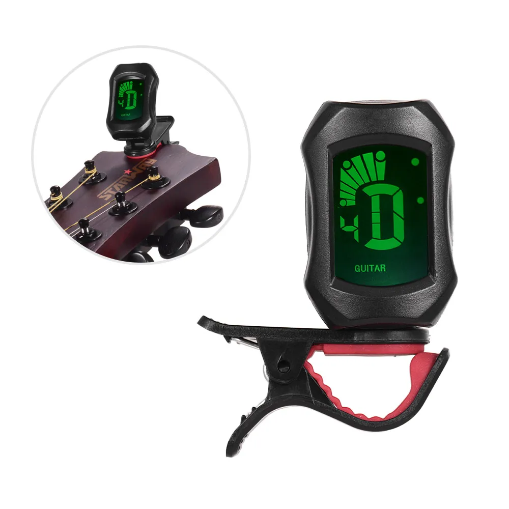 Мини тюнер для инструментов с зажимом жк дисплей цифровые тюнеры