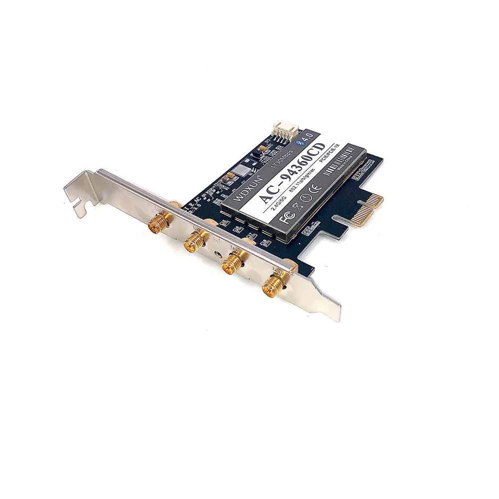 4 антенны двойная частота 1750 Мбит/с 802.11ac BCM94360 wifi + Bluetooth 0 ''pcie macos BCM4360CD для MAC