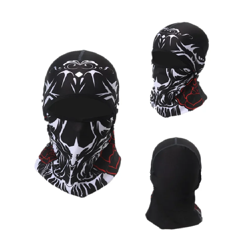 2021 крутой защитный чехол для лица с черепом на верхней части спортивный шарф