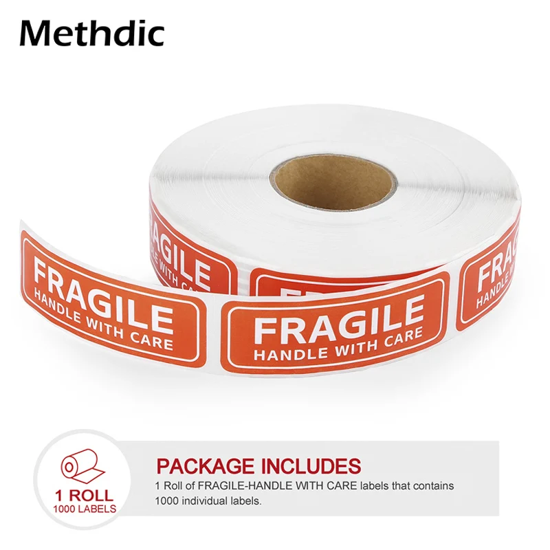 Самоклеящиеся хрупкие Предупреждение йки предупреждающая этикетка для доставки