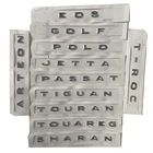 Новые автомобильные наклейки серебряные 3D ABS буквы значок эмблема хромированный логотип для VW Passat B6 7 8 Golf 5 6 7 Polo Tiguan Bora Sharan Eos
