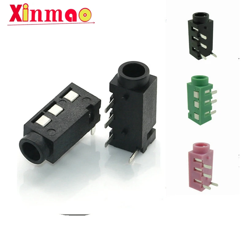 

10PCS 3.5mm Female Audio Connector 4 Pin DIP Headphone Jack Socket PJ-320A PJ320A Audio Interface Audio Jack