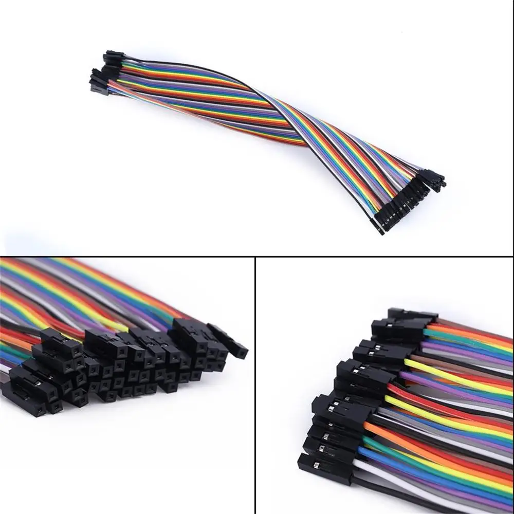 

40P Color Line Wire 30cm Cable 1P-1P Pin Connector Female to Female For RC
