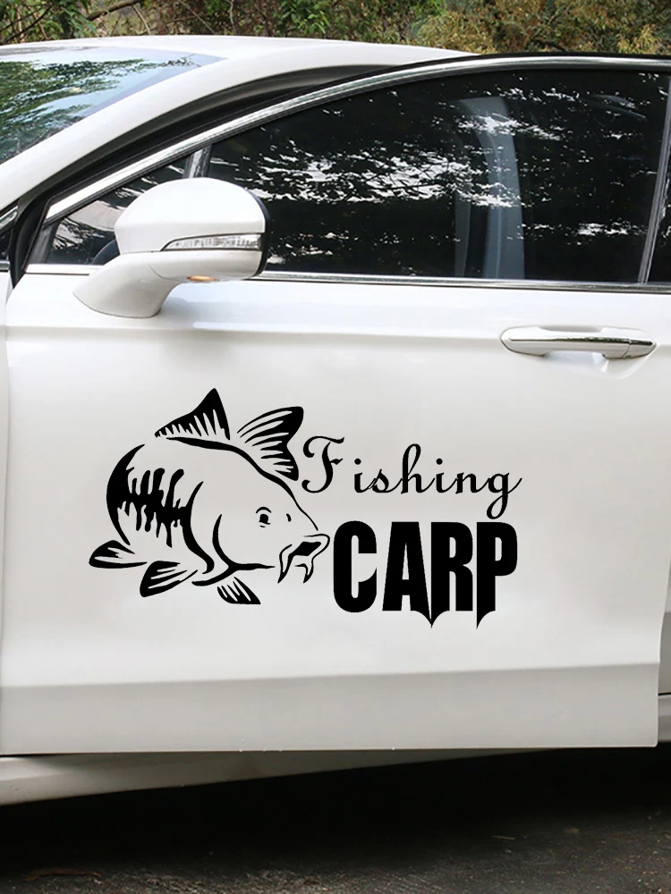 CK20017# наклейки на авто Fishing Carp водонепроницаемые машину наклейка для автонаклейка
