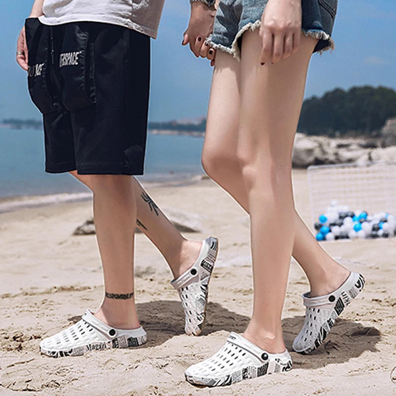 Мужские сандалии коллекция 2019 года летние модные открытые дышащие пляжные