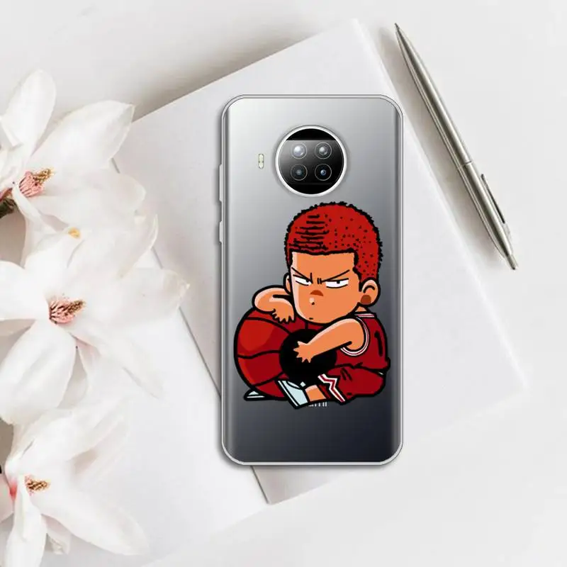 

Slam dunk anime manga Phone Case Transparent for Xiaomi Redmi note 10 t 8 9 pro lite 11