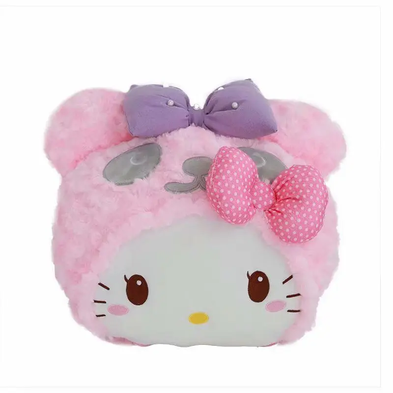 

kawaii Transformed into a panda cartoon big head pillow blanket cute rose velvet doll with blanket doll casual blanket doll