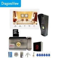 dragonsview 7 inch video intercom video door phone doorbell intercom recording function 16gb sd card motion alarm 1200tvl unlock