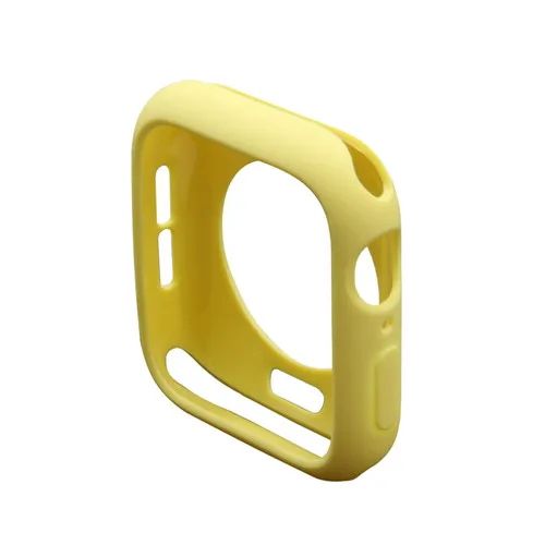 yellow 40 мм 44 мм чехол для часов для apple watch 5 apple watch 4 correa iwatch защитный бампер чехол покрытие оболочка аксессуары для часов - Цвет: yellow