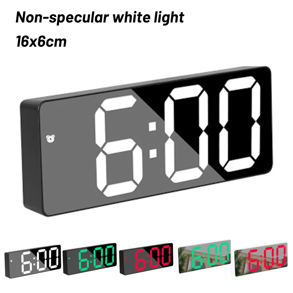 

Plug-In Dual Purpose Alarm Clock LED Digital Alarm Clock Multifunctional Battery Home Garden Decor Supplies