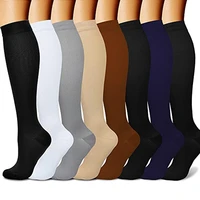 compression stockings men women hiking running socks 20 30 mmhg flight pregnancy swollen varicose veins marathon sports socks