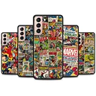 Чехол для телефона в стиле ретро с комиксами Marvel для Samsung Galaxy S20 S21 FE S20 S21 Ultra S20 S21 S10 S9 S8 Plus S10 Lite S10e S7 Edge