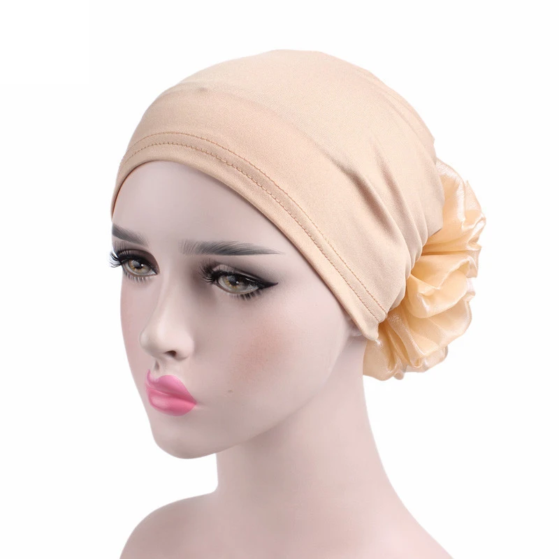 

Fashion Sumemer Accessories Muslim Hat Hijab Turbans for Women Women's Hijabs Fashion Solid Flower Turban Hats