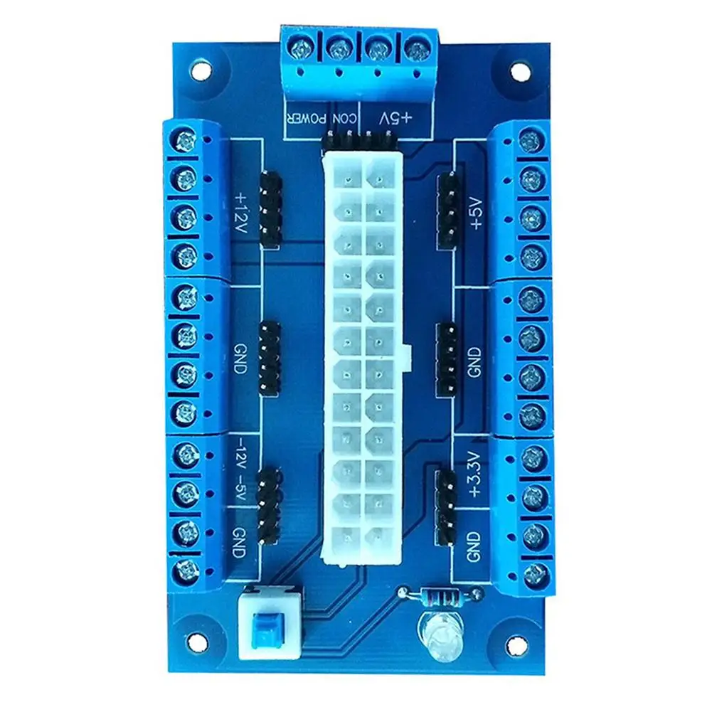 Абсолютно новый дизайн пк 24/20Pin ATX-DC Питание коммутационная плата модуль адаптера