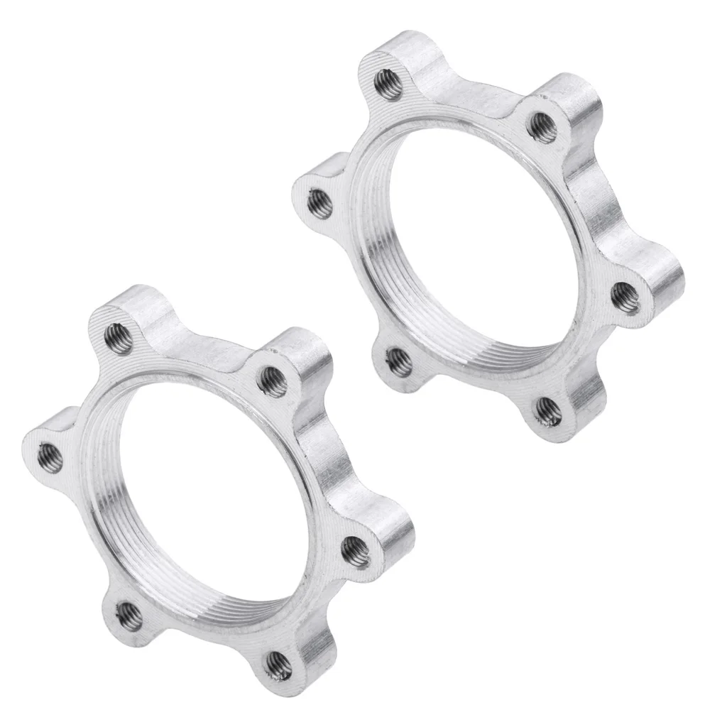 2Pcs Bicycle Freewheel Threaded Hubs Disk Disc Brake Flange Adapter 6 | Спорт и развлечения