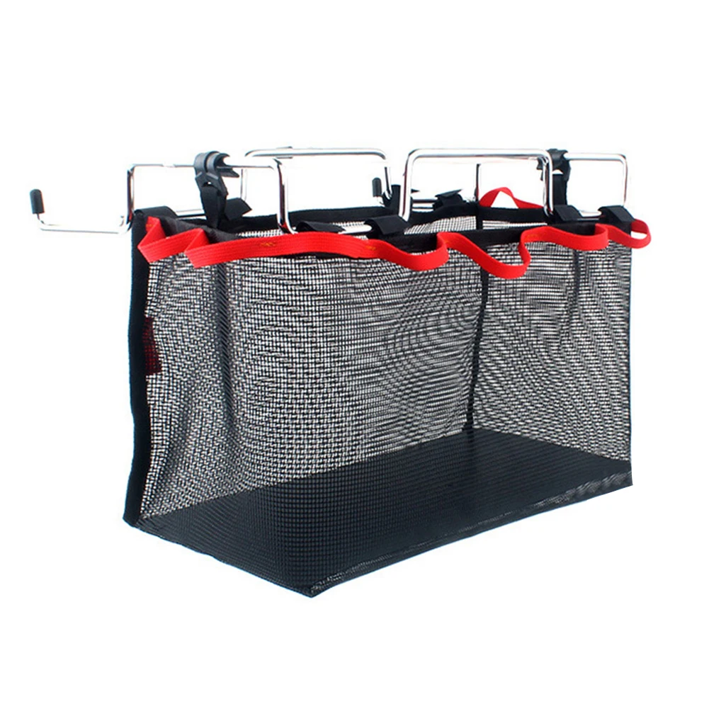 

Storage Bag Picnic Tools Outdoor Camping Cooking Party Hiking With Iron Rack Kitchen Utensils Portable Space Saving Mesh BBQ