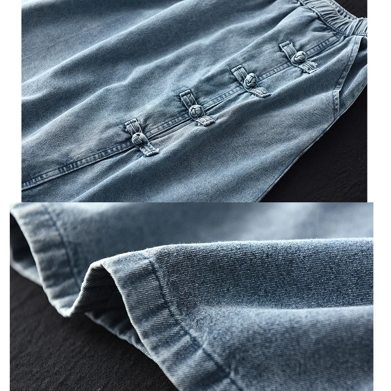 

NINI WONDERLAND Spring Autumn Denim Skirt 2021 Women Irregular Split A- Line Skirt Female Mori Girl Style Midi Skirts Vintage