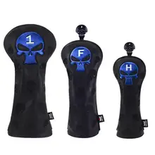 Craftsman Golf Driver Fairway Hybrid Headcover Club Protector со сменным номером Tag New Skull