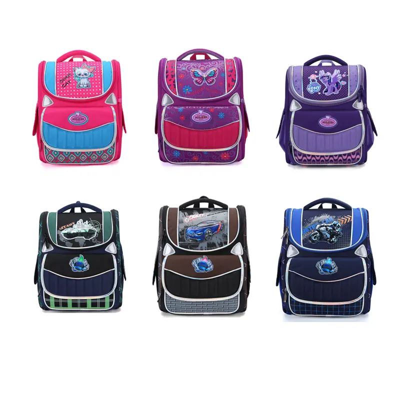 Lovely Cartoon Kids Orthopedic Backpack Teens Beauty Printing Packs Girls Primary Shoolbags High Quality Mochila Infantil