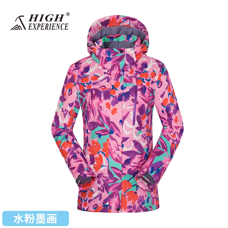 zilusenlin High Experience куртки,Женские high experience горнолыжные костюмы,лыжная куртка женский,куртка горнолыжная женский,женские лыжные куртки,сноуборд костюм женский,лыжи зимний спортивный костюм женский - Цвет: zilusenlin