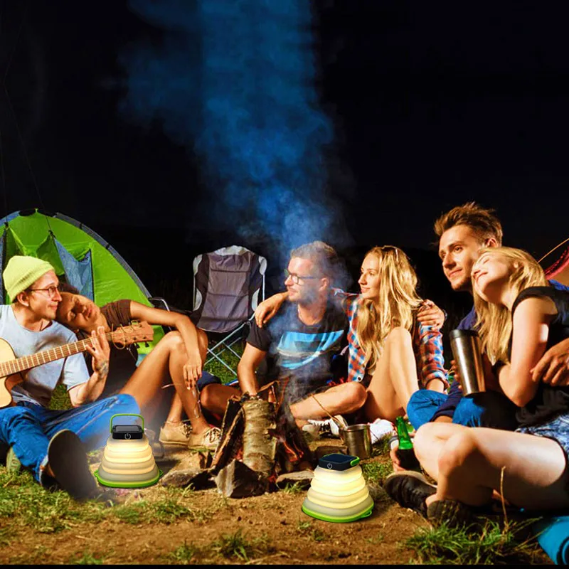 

Solar LED Lantern Light Emergency Lamp Collapsible Portable for Camping Outdoor WHShopping