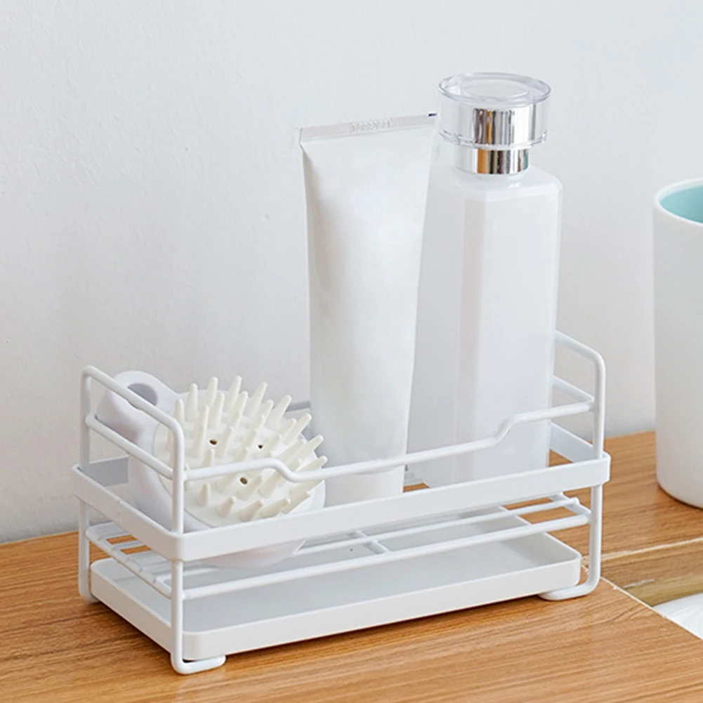 

kitchen dish drainer Stainless steel dish drainer for Sponge storage and organization Removable Dish drainer for kitchen