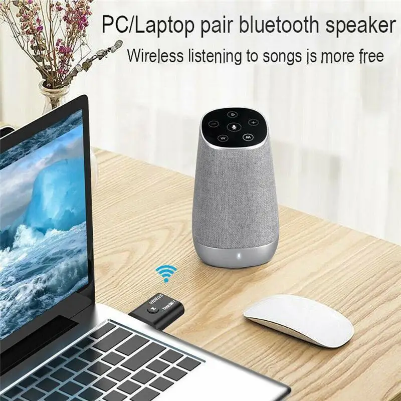 Мини беспроводной bluetooth ресивер 5 0 аудио передатчик стерео ключ AUX USB 3 мм для