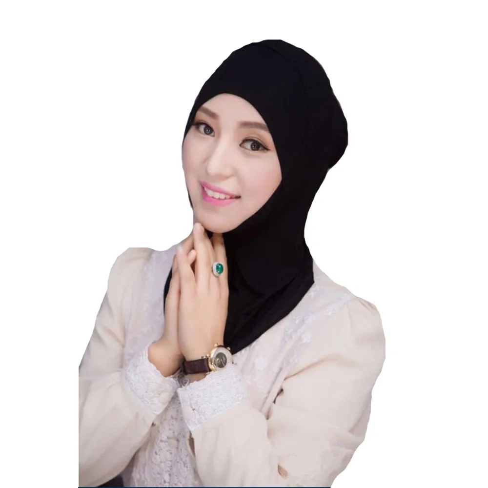 Мусульманская женская хиджаб для девочки кепка шарф Мягкие Модальные внутренние