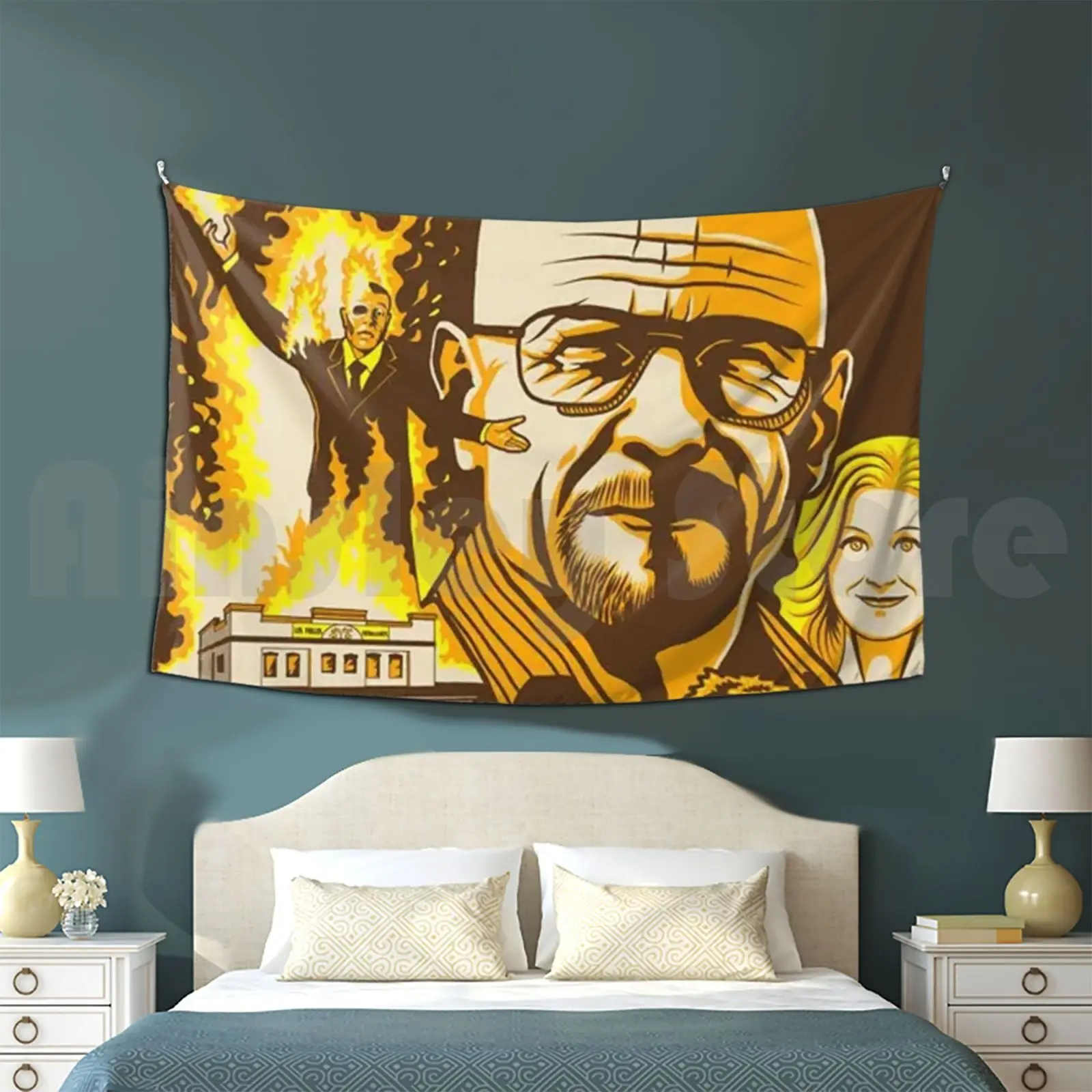 

Tapestry Living Room Bedroom Walter White Pinkman Lets Cook High Quality Artwork Rv Truck