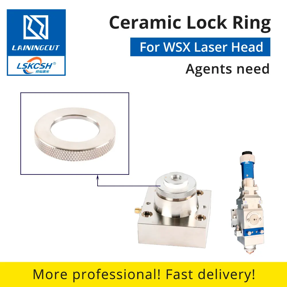 Лазерная керамическая фиксирующая гайка LSKCSH WSX оптовая продажа с завода NC30 TRA |