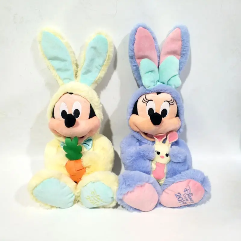 

Disney Микки Маус Минни Маус плюшевые куклы игрушки наряд как Кролик плюшевая кукла кавайная кукла подарок для детей