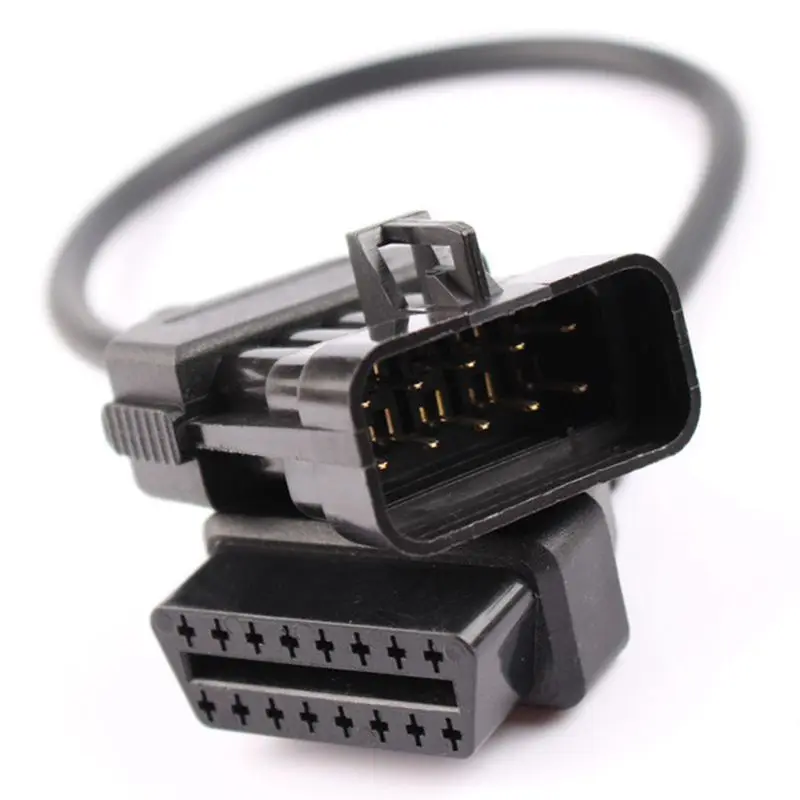 10Pin до 16Pin OBD2 Автомобильная диагностика расширения инструмент Соединительный