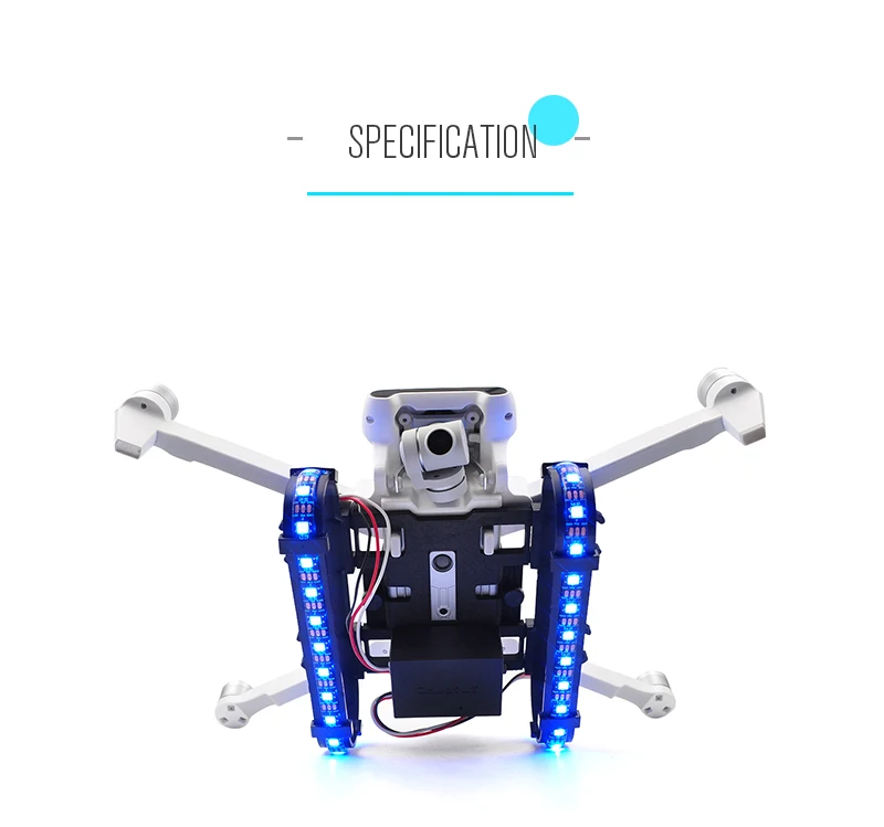 Светодиодный комплект расширенного шасси для XIAOMI Fimi X8 SE Drone аксессуары адаптер для экшн-камеры