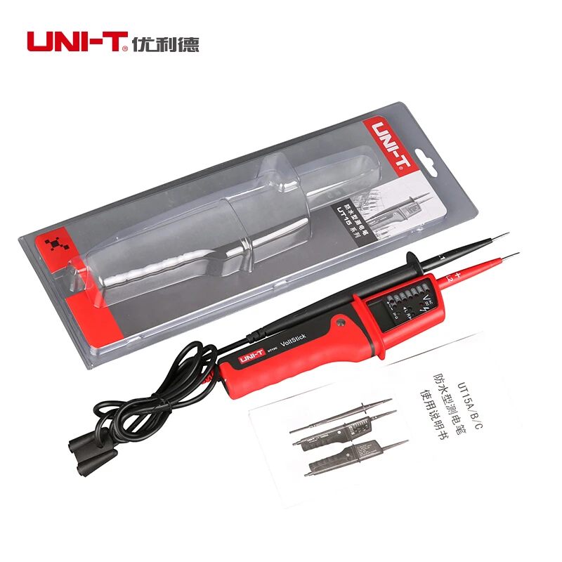 

Waterproof Type Voltage Testers; AC/DC Voltage Test, Phase Rotation Test/Single Lead (L2) Voltage Detection