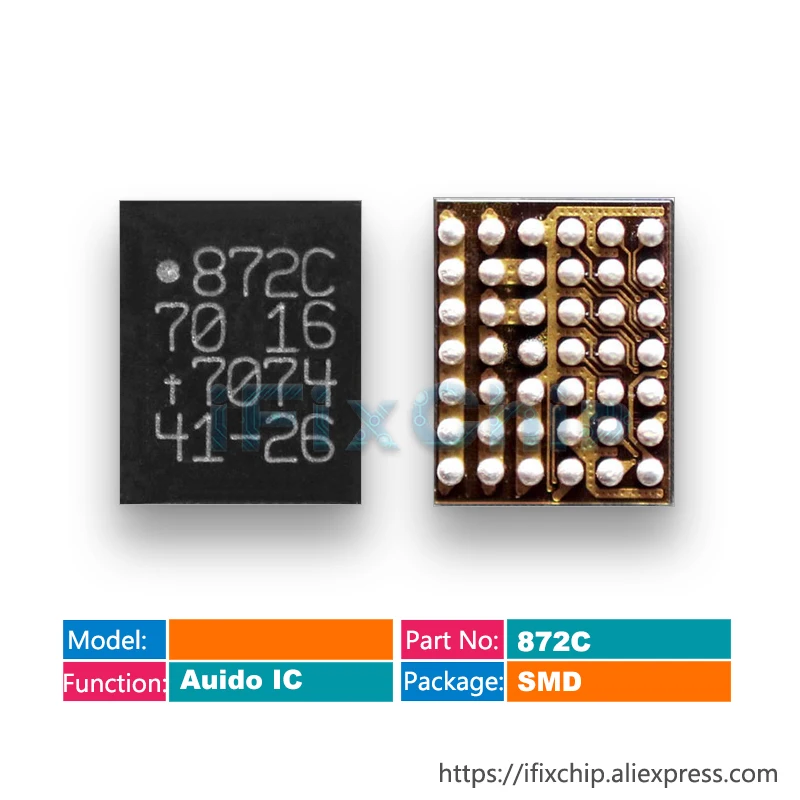 

10pcs/lot IC 872C For Huawei P10 plus/mate10 pro/lory V9 Small Audio IC Ringing Amplifier Chip