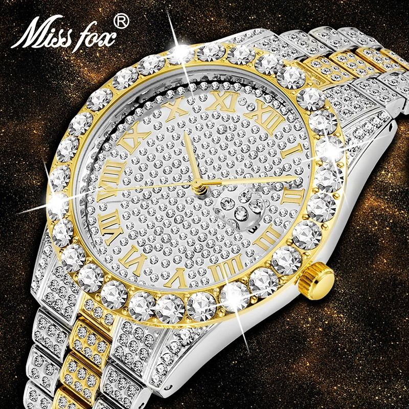 

Часы наручные мужские кварцевые с браслетом из нержавеющей стали, 18 К