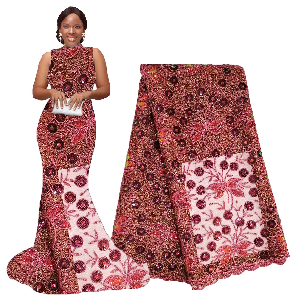 Кружевная ткань с двойной сеточкой новинка 2020 французская кружевная для