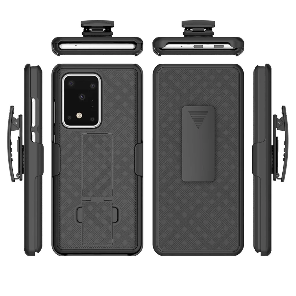 For Samsung S20 Ultra 6.9inch Case Black Slim PC Hard Shell Belt Clip Phone case Protective cover Package case#E25 | Мобильные