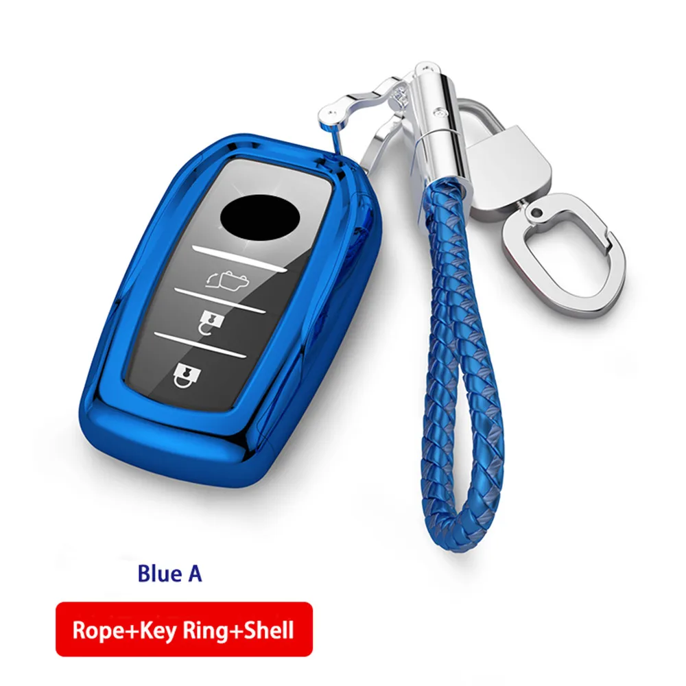 

TPU Car Remote Key Shell Fob Case Cover For Toyota Chr Rav4 Auris Avensis Prius Aygo Camry Corolla Land Cruiser 200 Prado Crown