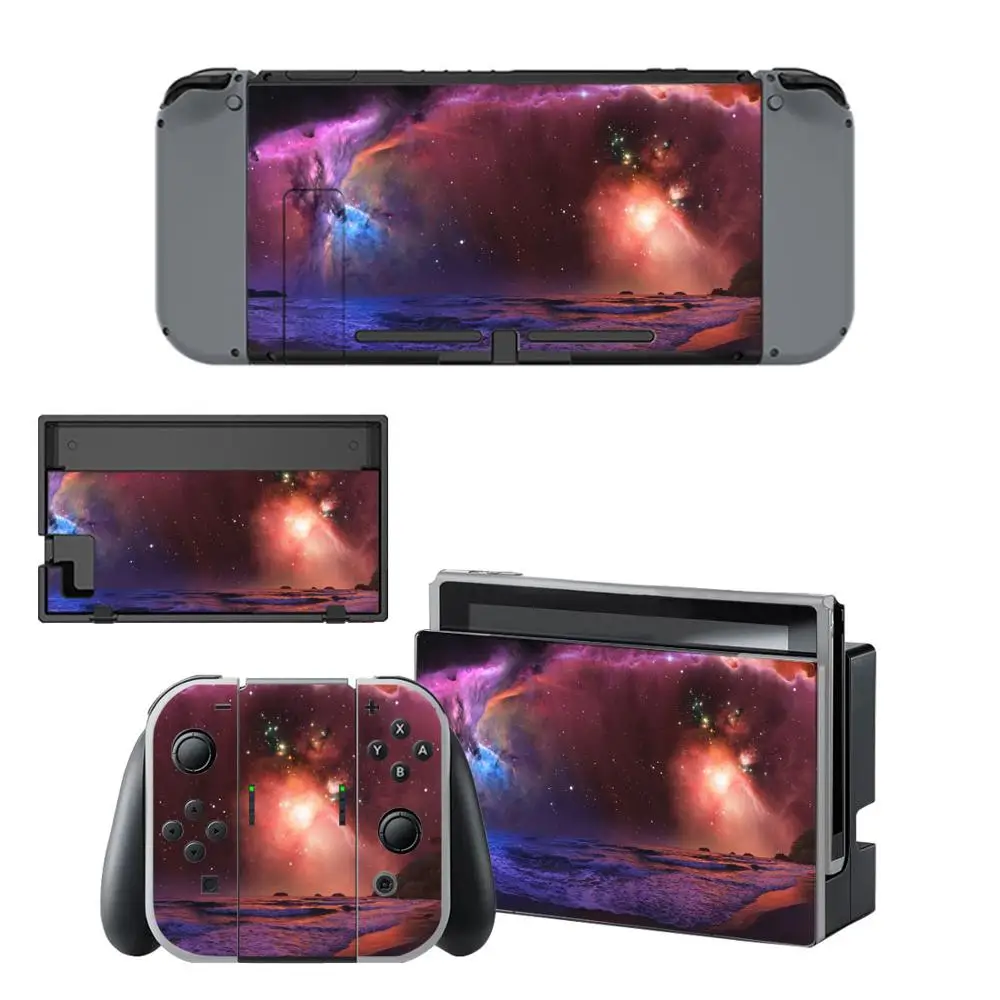 Ноd Сменные наклейки протектор обертывание звездное небо кожи наклейка для nintendo