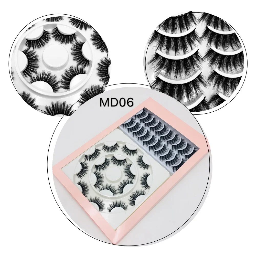 NEW16/18 пар Мультипак 3D мягкая норка накладные ресницы ручной работы пушистые длинные ресницы натуральные инструменты для макияжа глаз ресницы