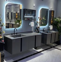 rock plate integrated basin light luxury home furniture bathroom furniture bathroom cabinets bathroom vanity cabinet with sink