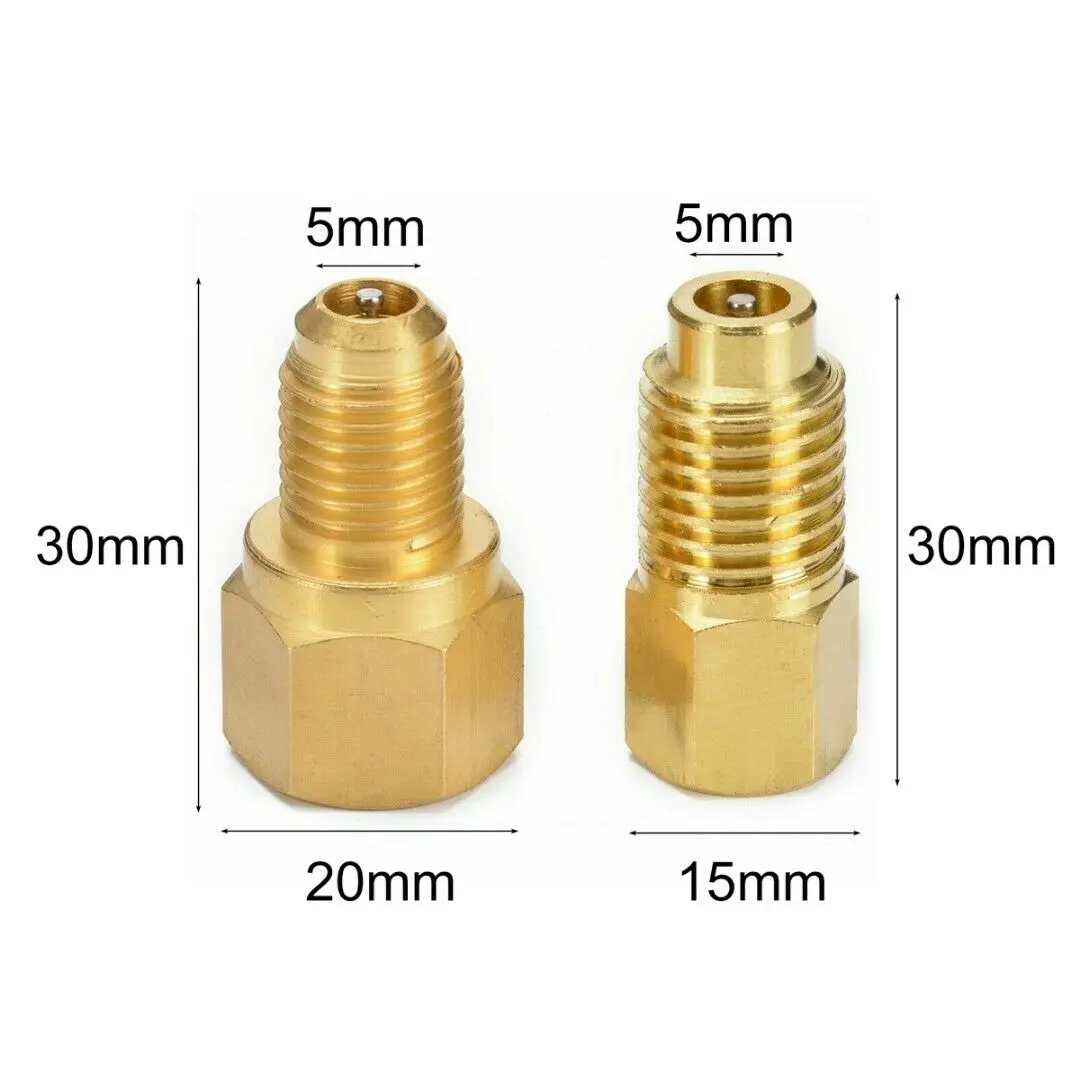 2 шт./компл. R134 к R12 R134a адаптер Латунь сверхмощный бак преобразования|Топливный