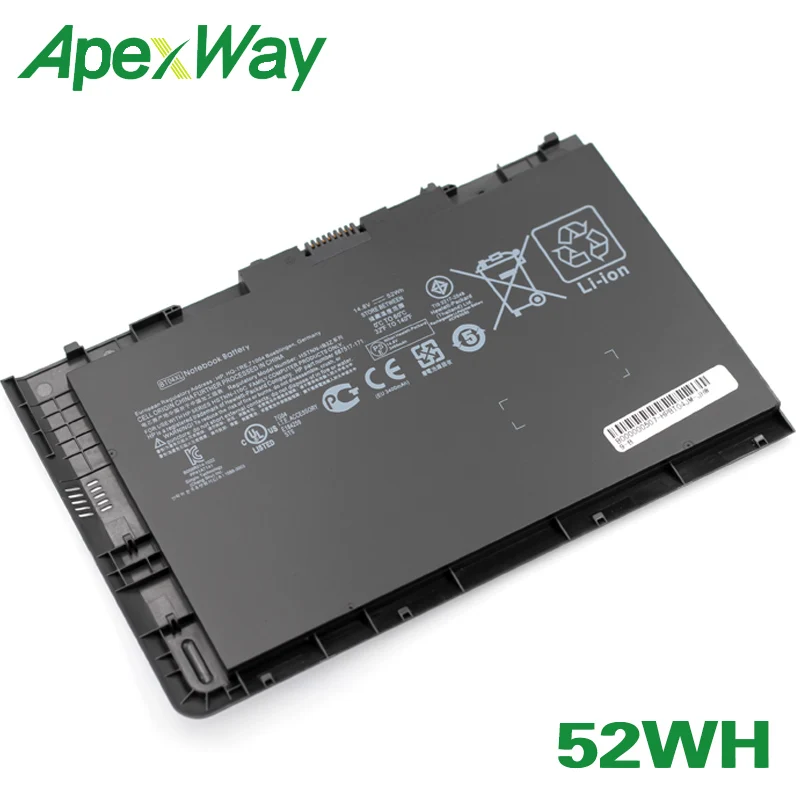ApexWay 52Wh аккумуляторная батареядля ноутбука hp 687517-171 687517-241 687945-001 696621-001 аккумулятор большой емкости HSTNN-DB3Z HSTNN-IB3Z HSTNN-I10C BT04 BT04XL BA06