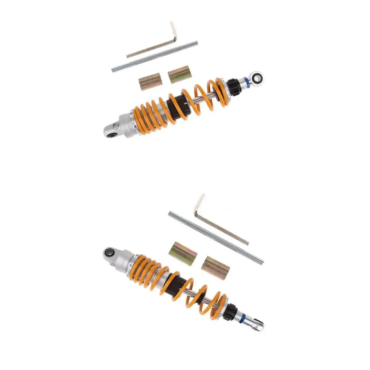 

350mm+360mm Eye To Eye Twin Motorcycle Shock Absorbers Shocks Absorber, 2x