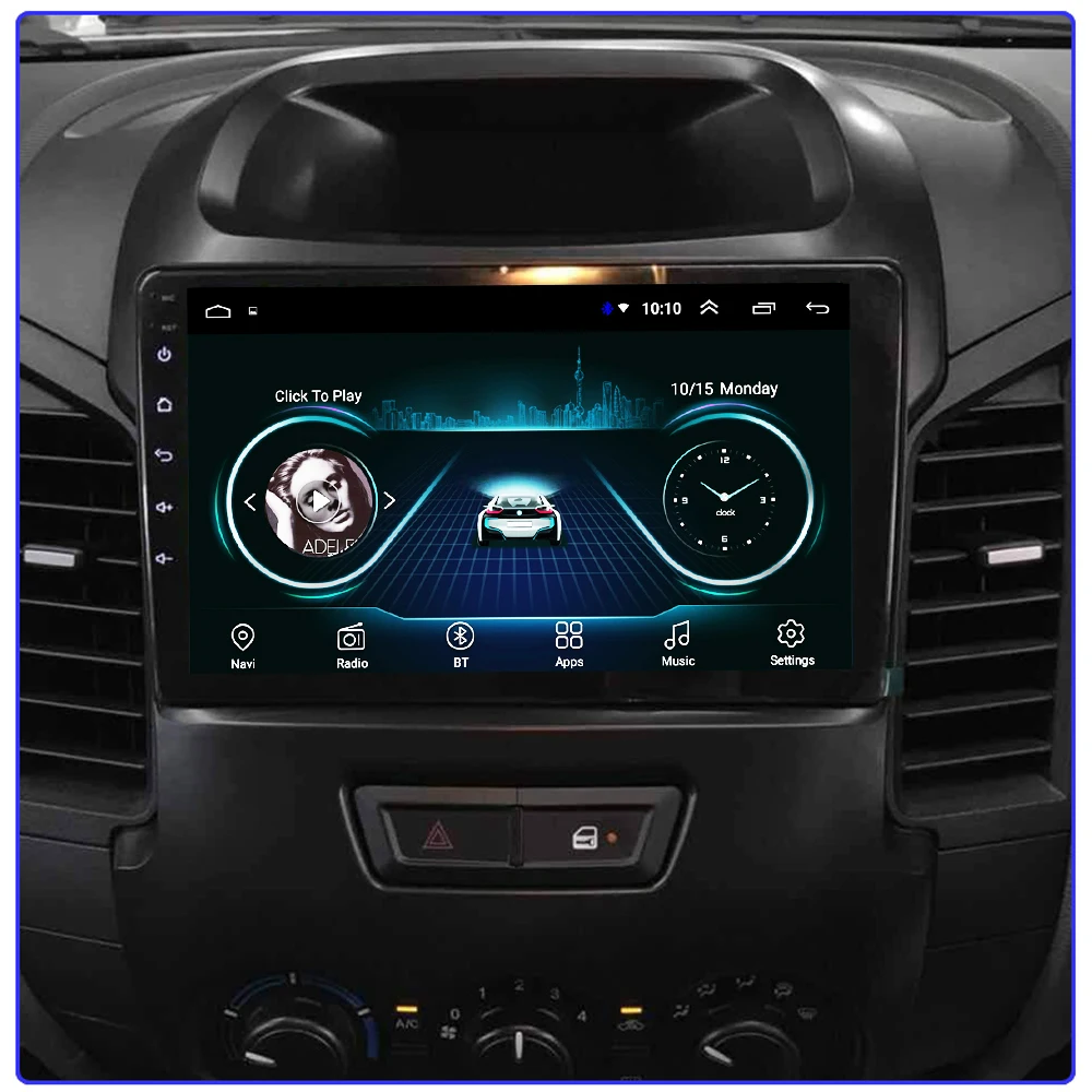 9 дюймов 2 din Автомобильный мультимедийный плеер Android 8 1 Wifi GPS навигация для Ford Ranger