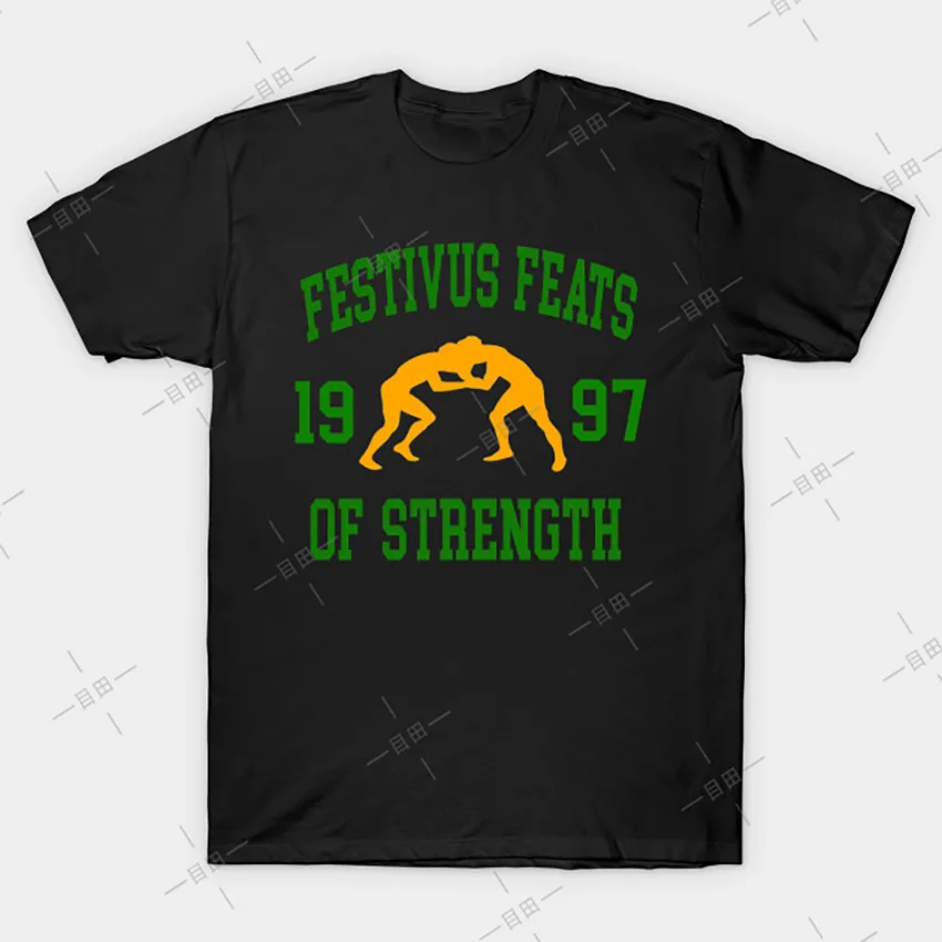 Festivus Feats Of stralth футболка Seinfeld Tee seinfeld elaine benes show elaine|Мужские футболки| |