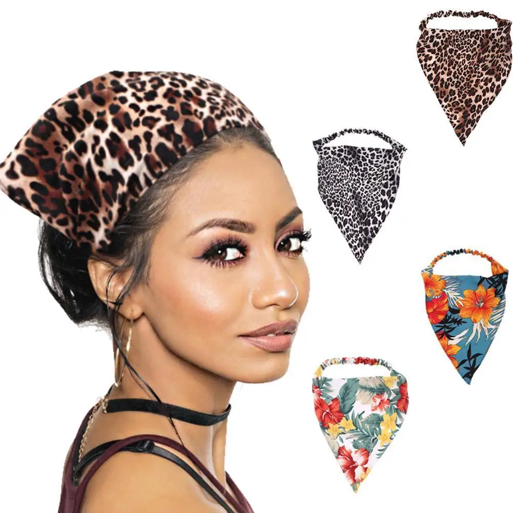 

Повязка на голову треугольная женская, винтажная эластичная в богемном стиле, головной убор, C5N6
