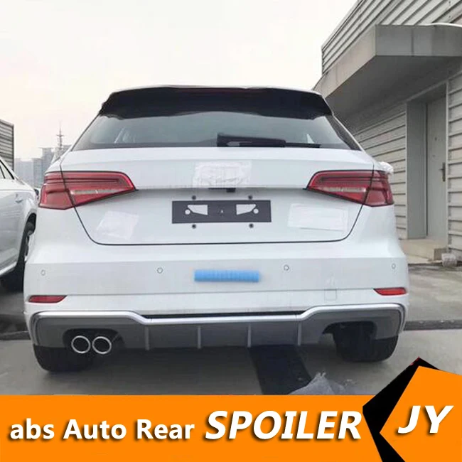 Задний спойлер для Audi A3 S3 2017-2019 Хэтчбек YD ABS задний бампер диффузор | Автомобили и