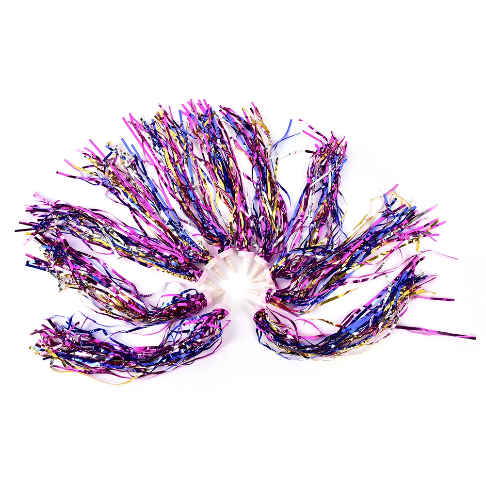 5 пар велосипед трехколесный для девочек руль красочные ленты кисточки 34 см * 2